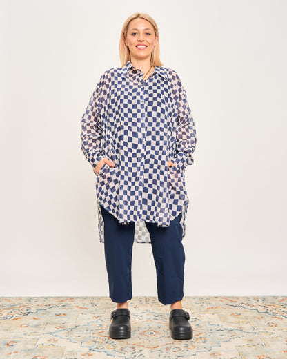 Checked Oversized Shirt