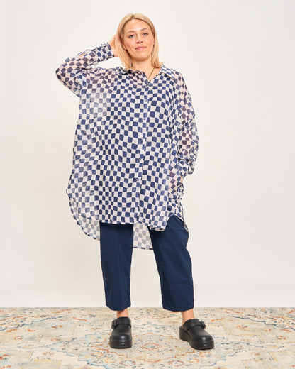 Checked Oversized Shirt