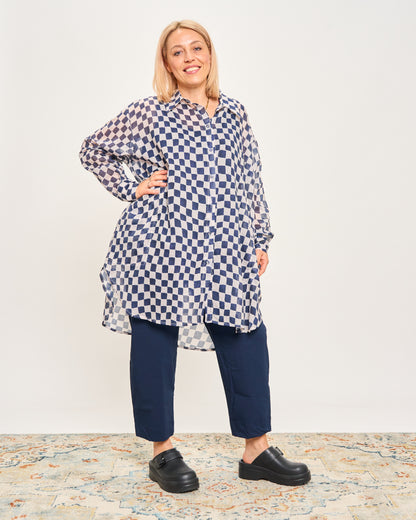 Checked Oversized Shirt