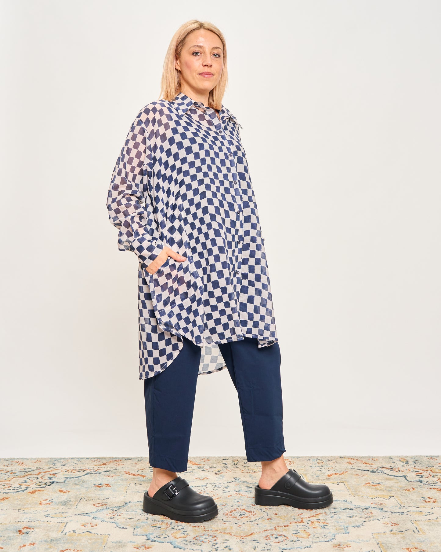 Checked Oversized Shirt