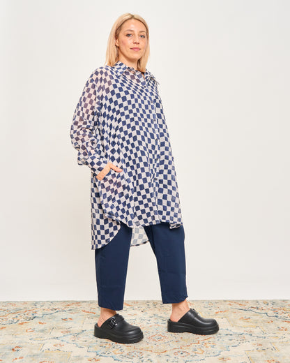 Checked Oversized Shirt