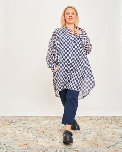 Checked Oversized Shirt