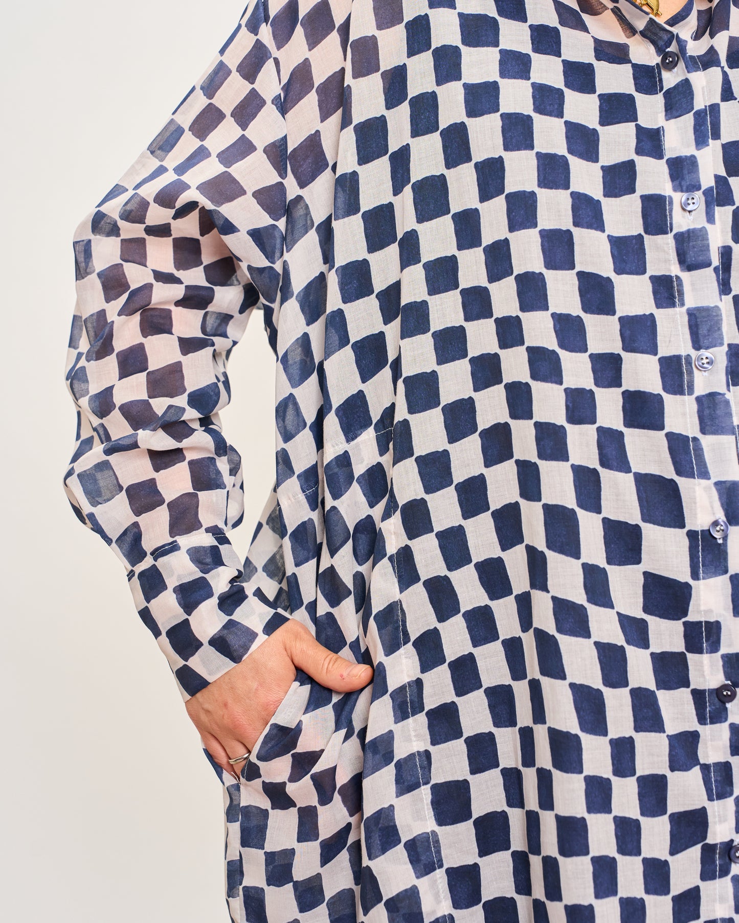 Checked Oversized Shirt