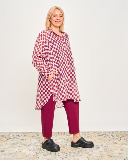 Checked Oversized Shirt