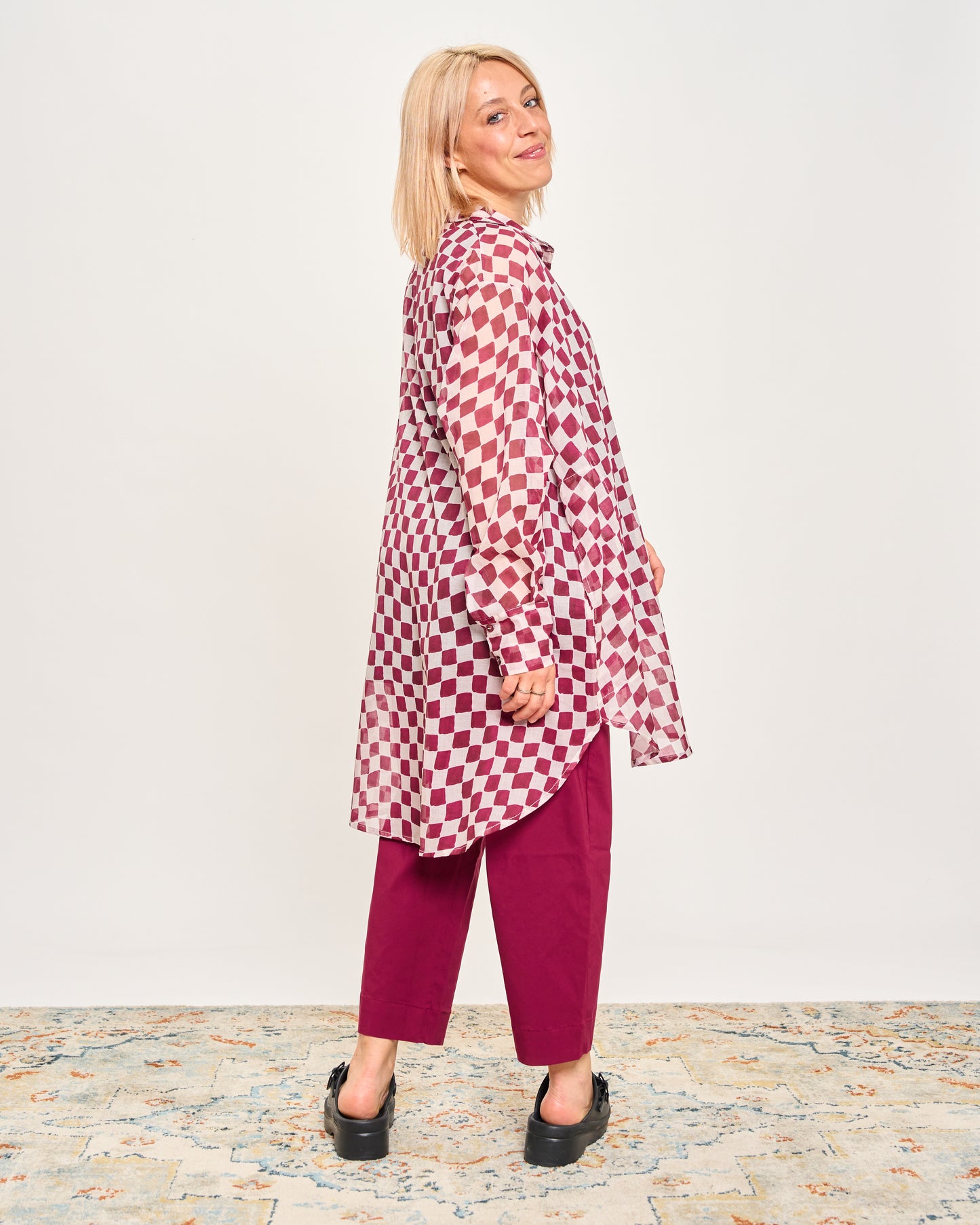 Checked Oversized Shirt