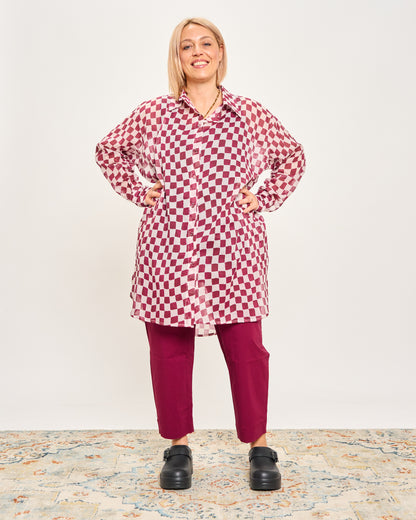 Checked Oversized Shirt