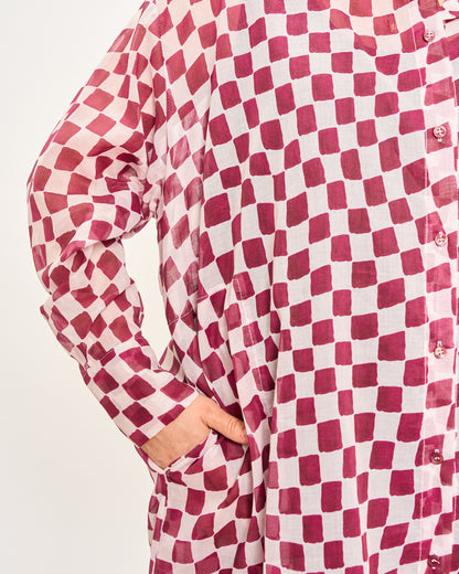 Checked Oversized Shirt