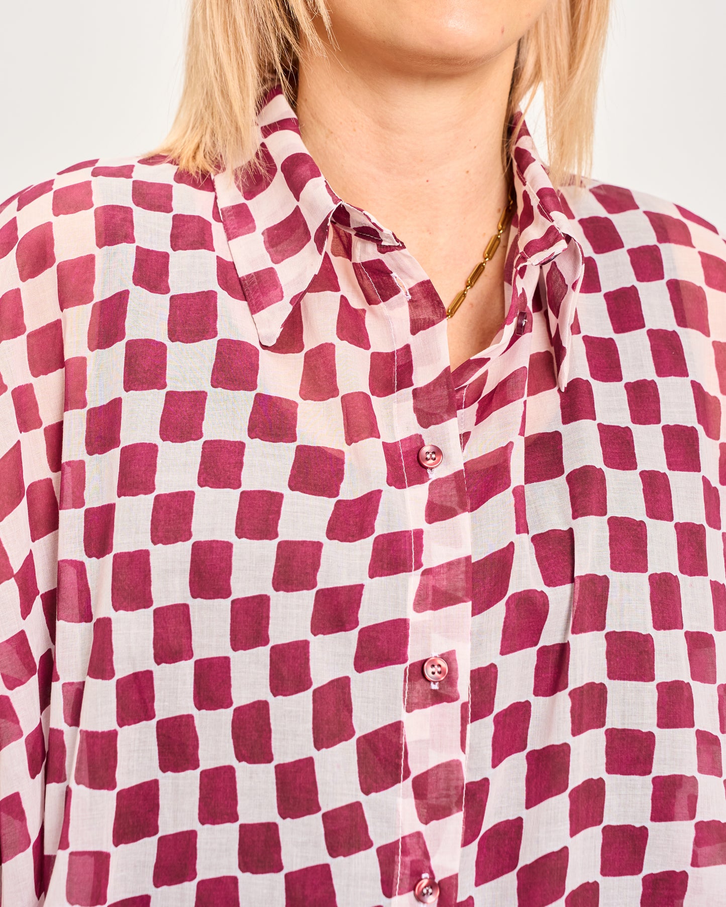 Checked Oversized Shirt