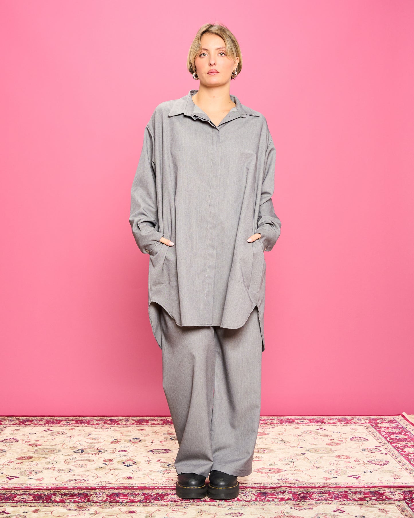 Oversized Shirt Male Model