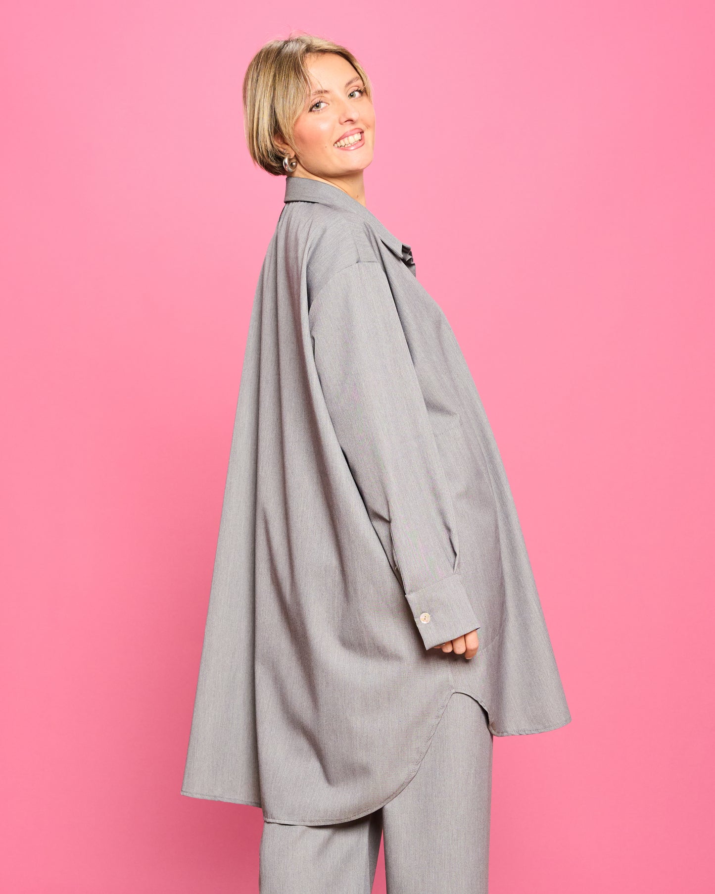 Oversized Shirt Male Model