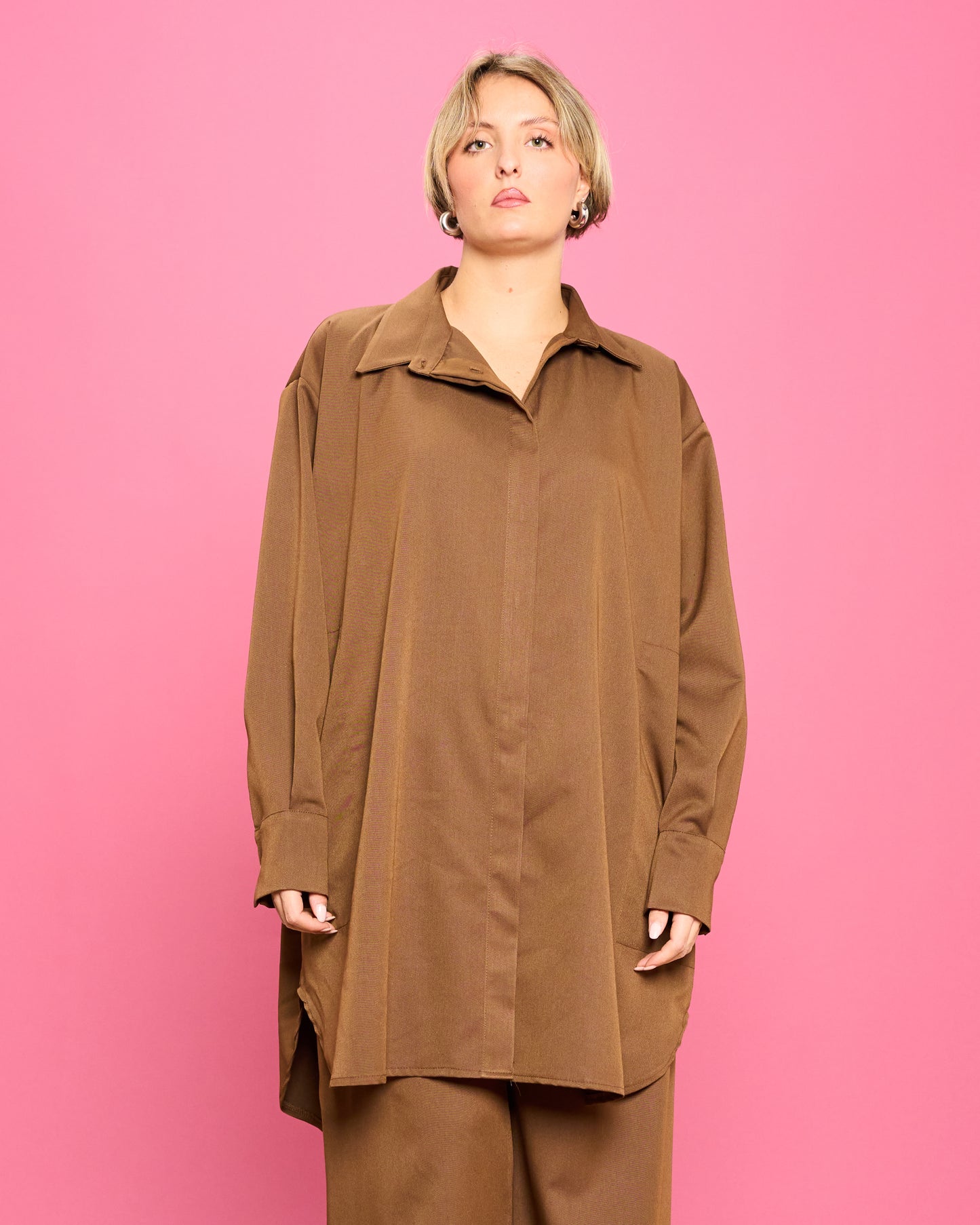 Oversized Shirt Male Model
