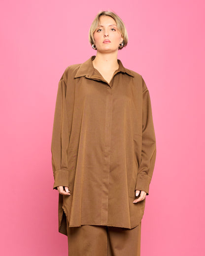 Oversized Shirt Male Model