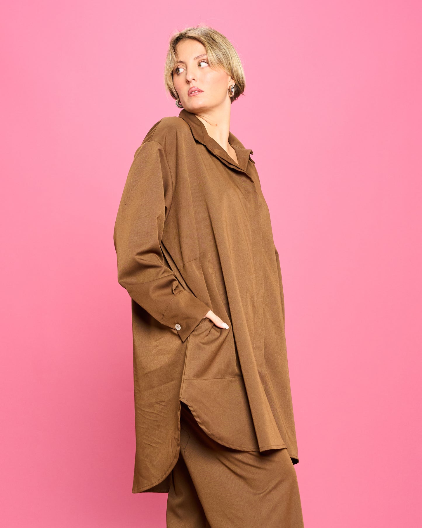 Oversized Shirt Male Model