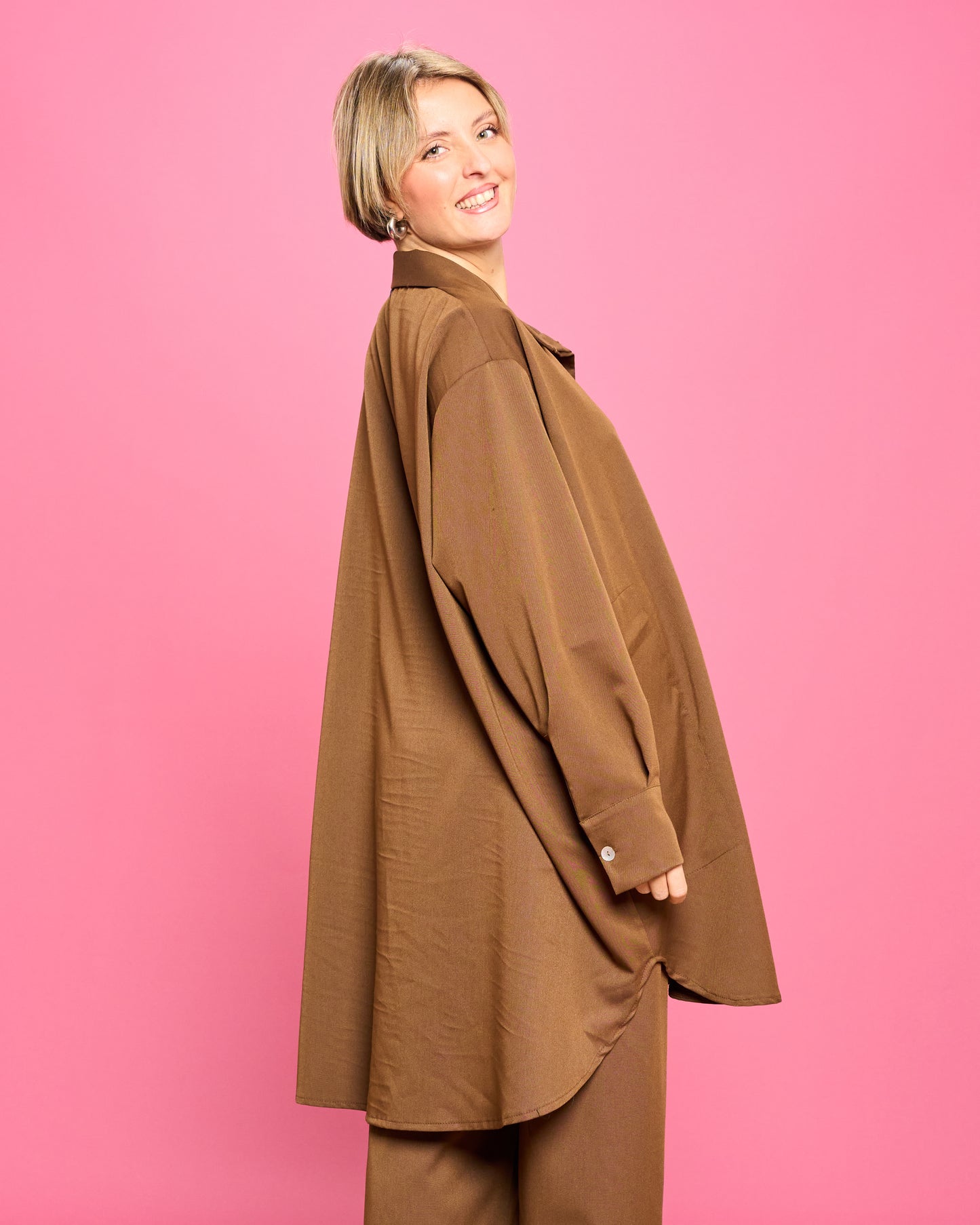 Oversized Shirt Male Model