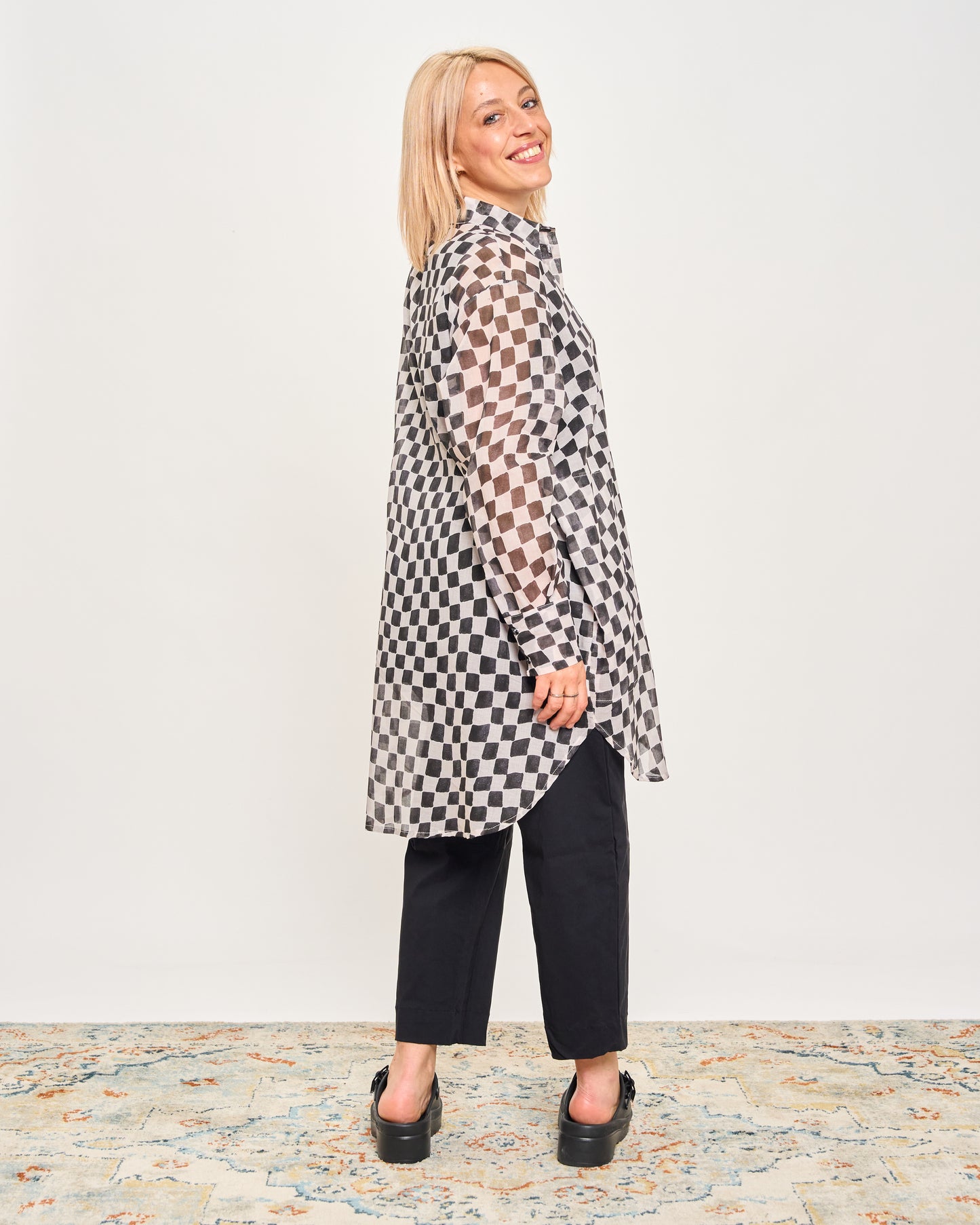 Checked Oversized Shirt