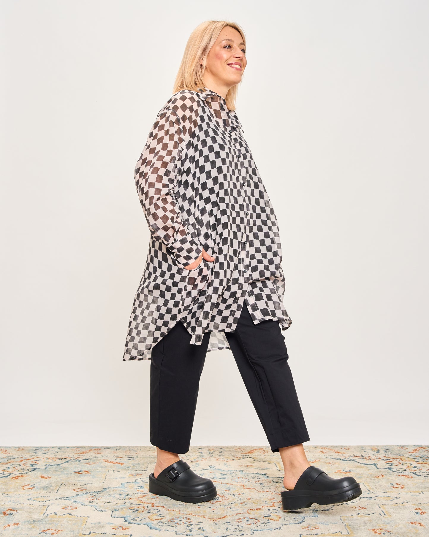 Checked Oversized Shirt