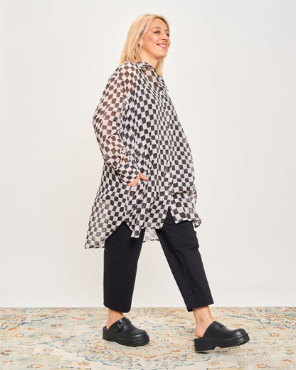 Checked Oversized Shirt