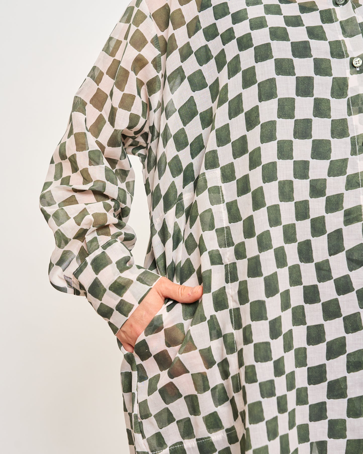 Checked Oversized Shirt