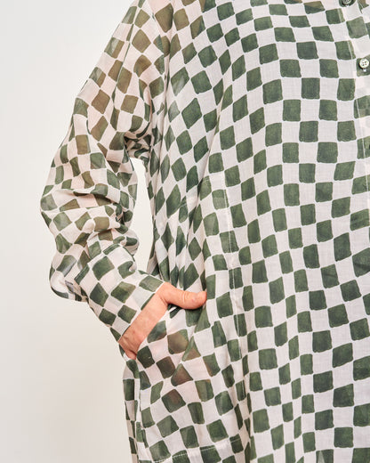 Checked Oversized Shirt