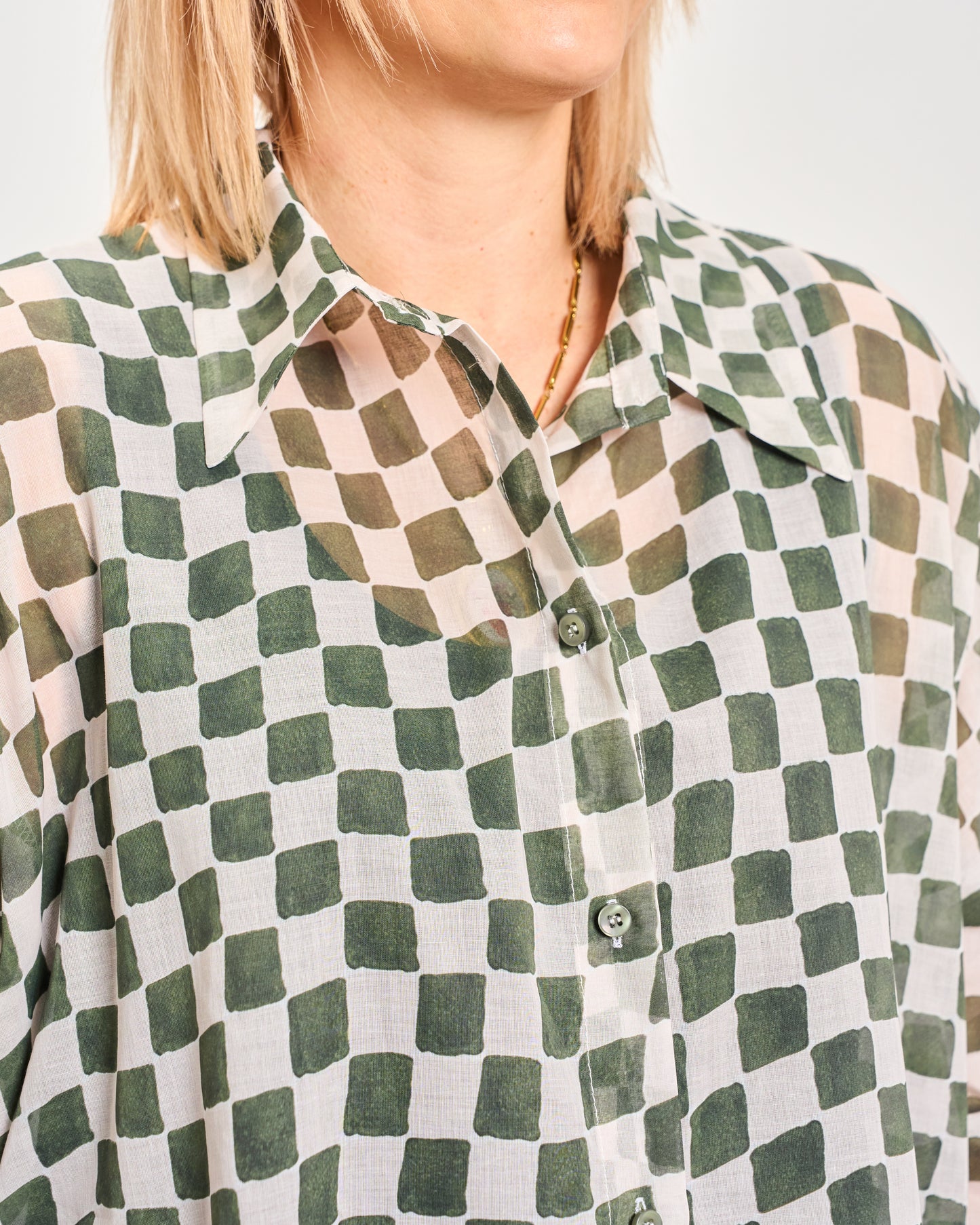 Checked Oversized Shirt