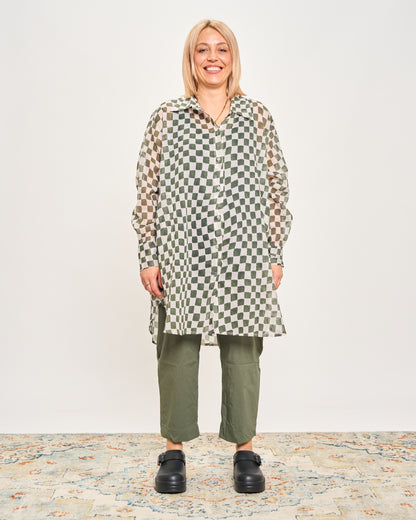 Checked Oversized Shirt