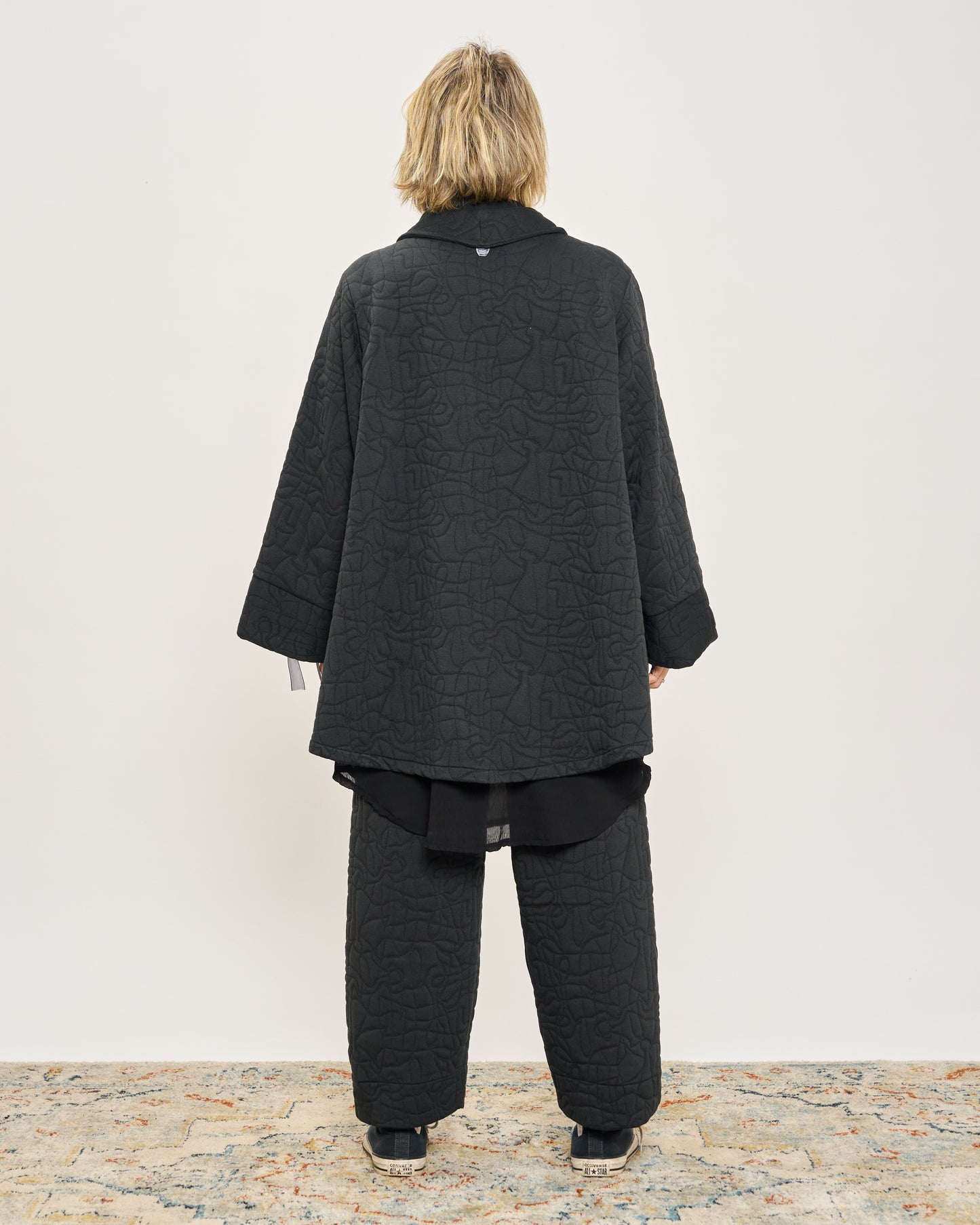 Giacca Svasata in Felpa Matelassè