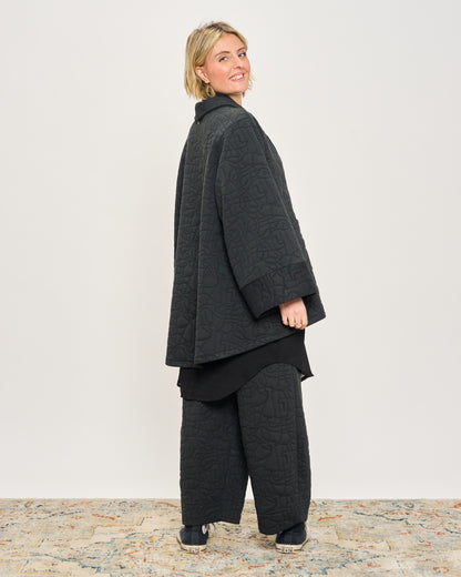 Giacca Svasata in Felpa Matelassè