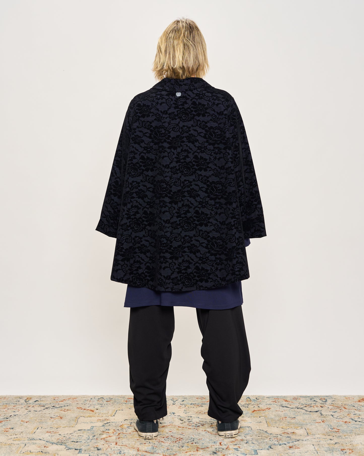 Giacca Svasata in Memory con Vellutato