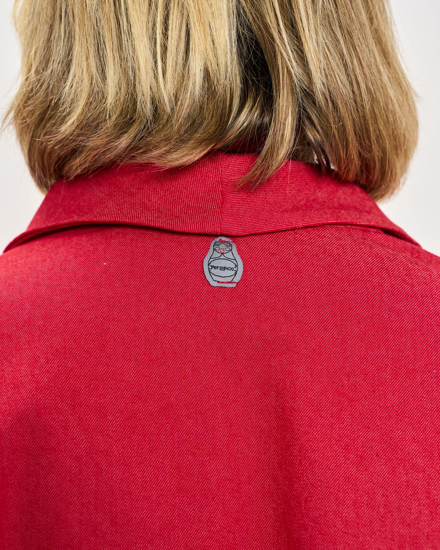 Giacca Svasata in Jeans Elasticizzata