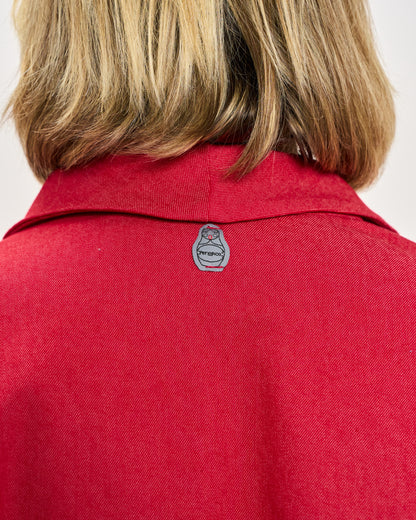 Giacca Svasata in Jeans Elasticizzata