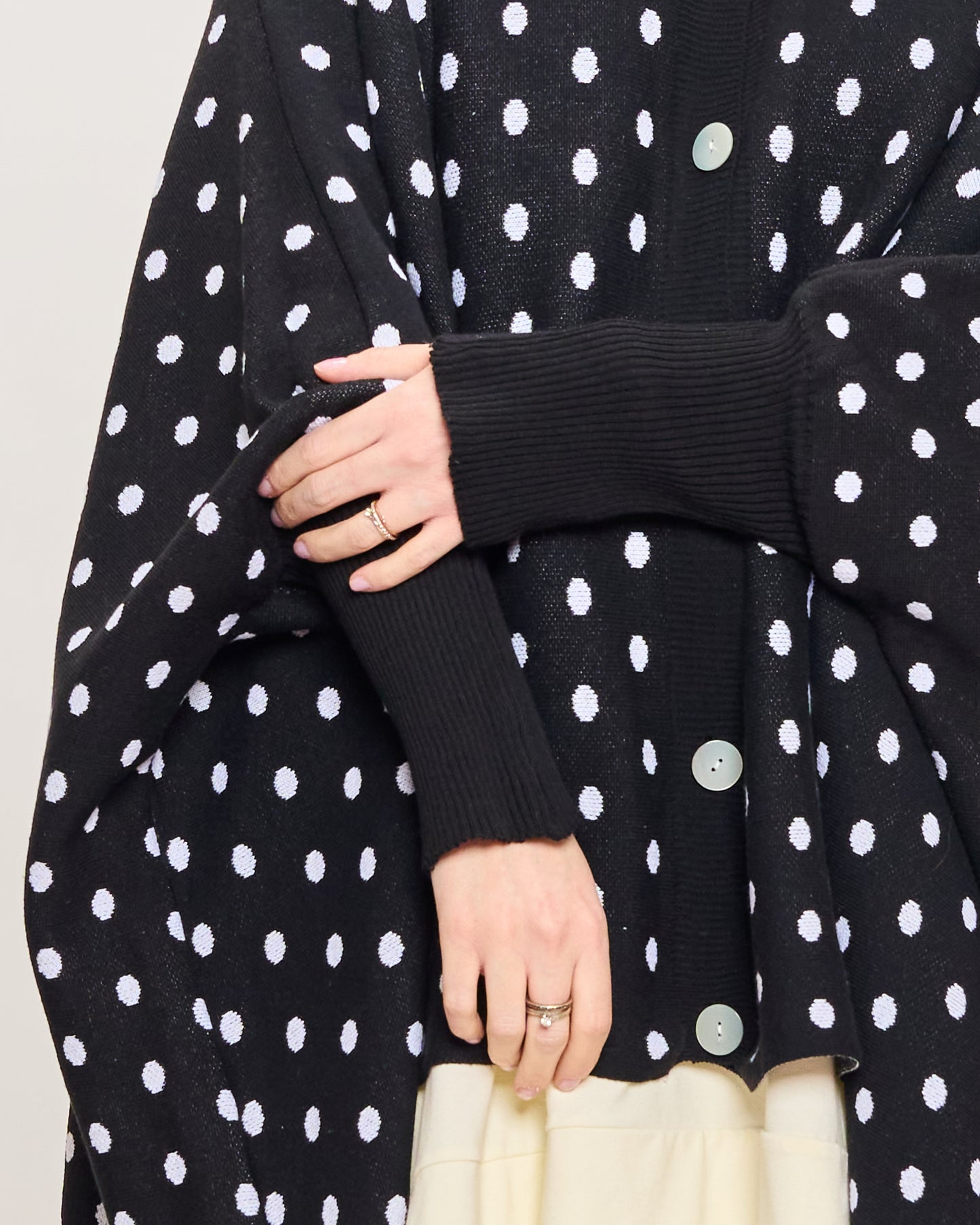 Polka Dot Cotton Maxi Cardigan