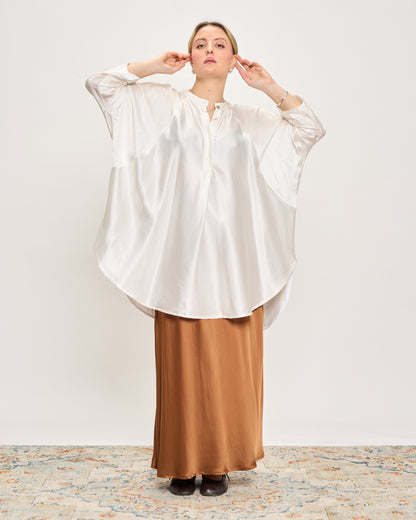Maxi Viscose Satin Tunic