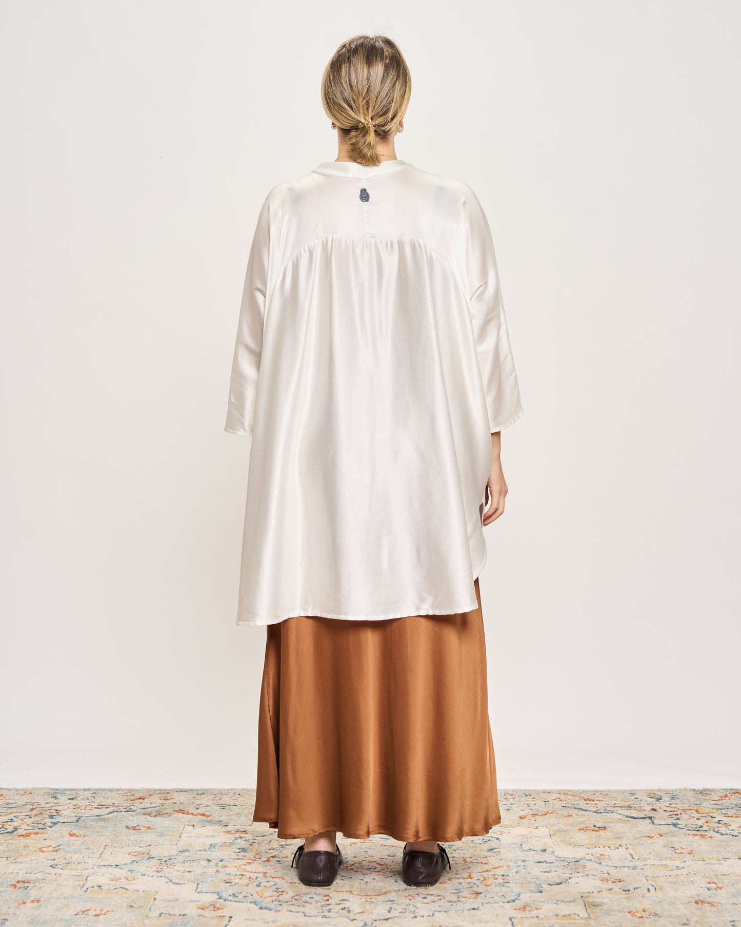 Maxi Viscose Satin Tunic