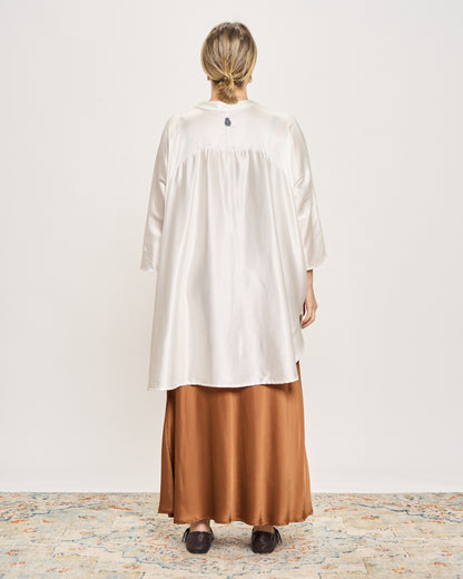Maxi Viscose Satin Tunic