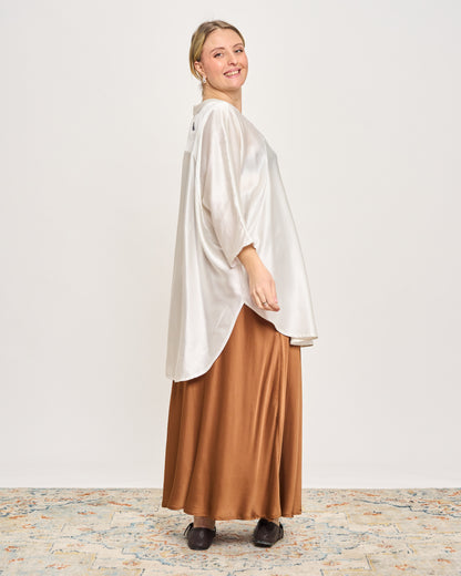 Maxi Viscose Satin Tunic