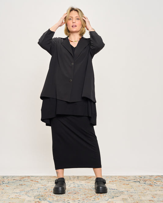 Giacca Revers in Cady "Due Bottoni"