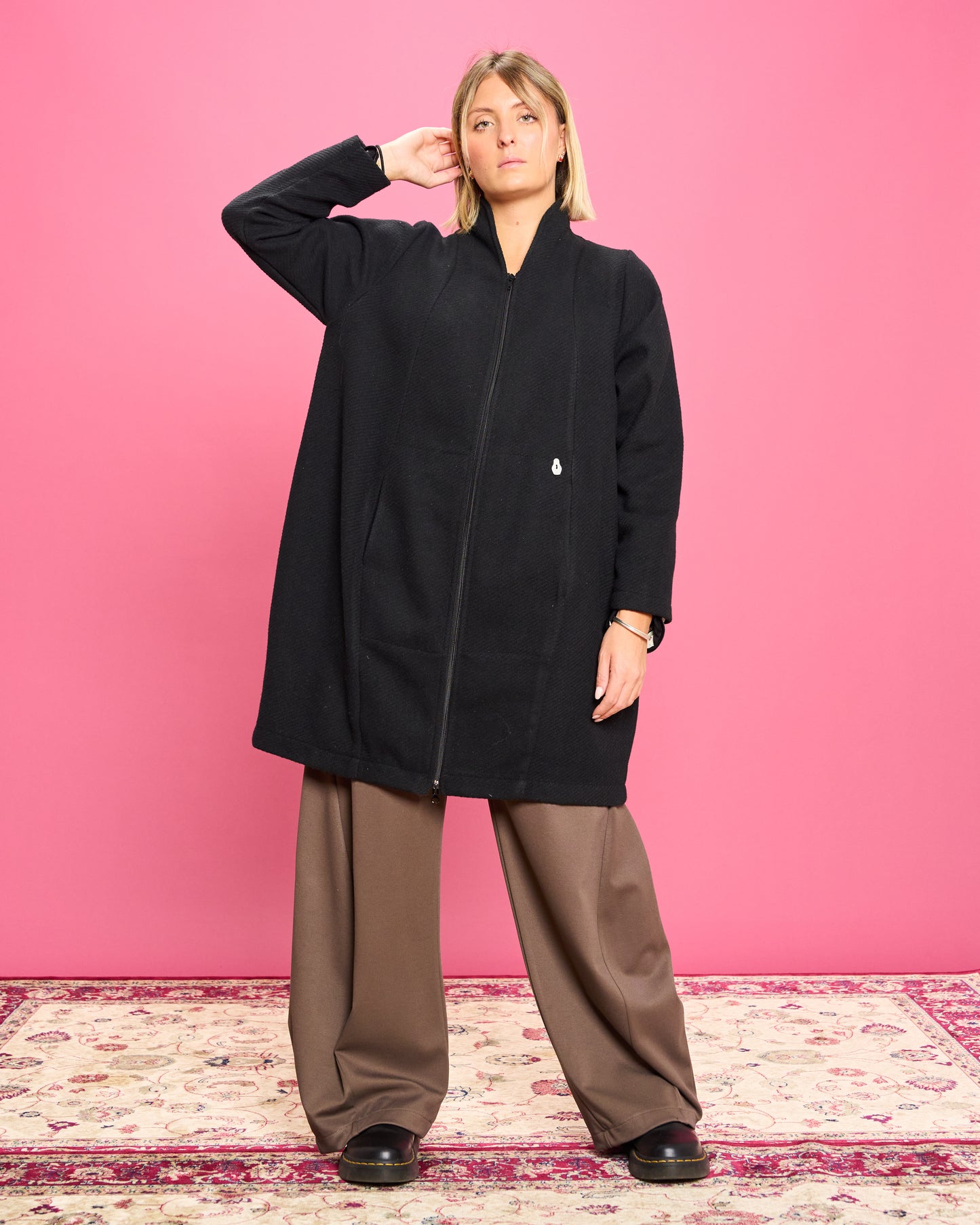 Cappotto "Cocomero" in Misto Lana