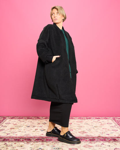 Giaccone in Eco-Pelliccia Termico con Costina