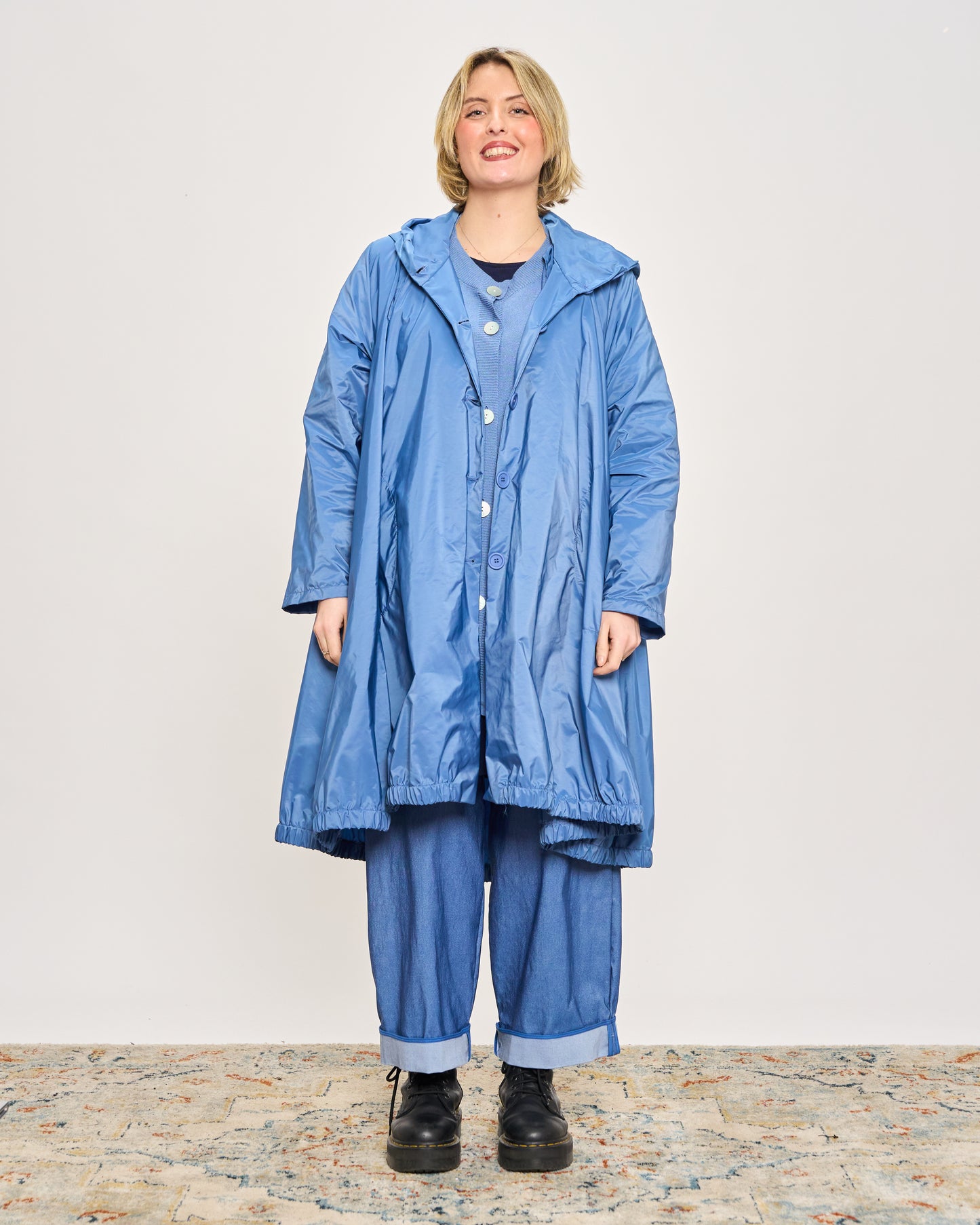 Impermeabile Stropicciato a Ruota