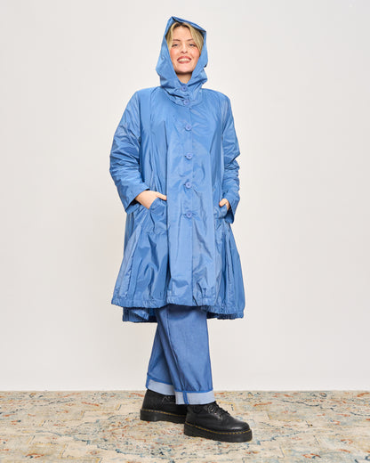 Impermeabile Stropicciato a Ruota