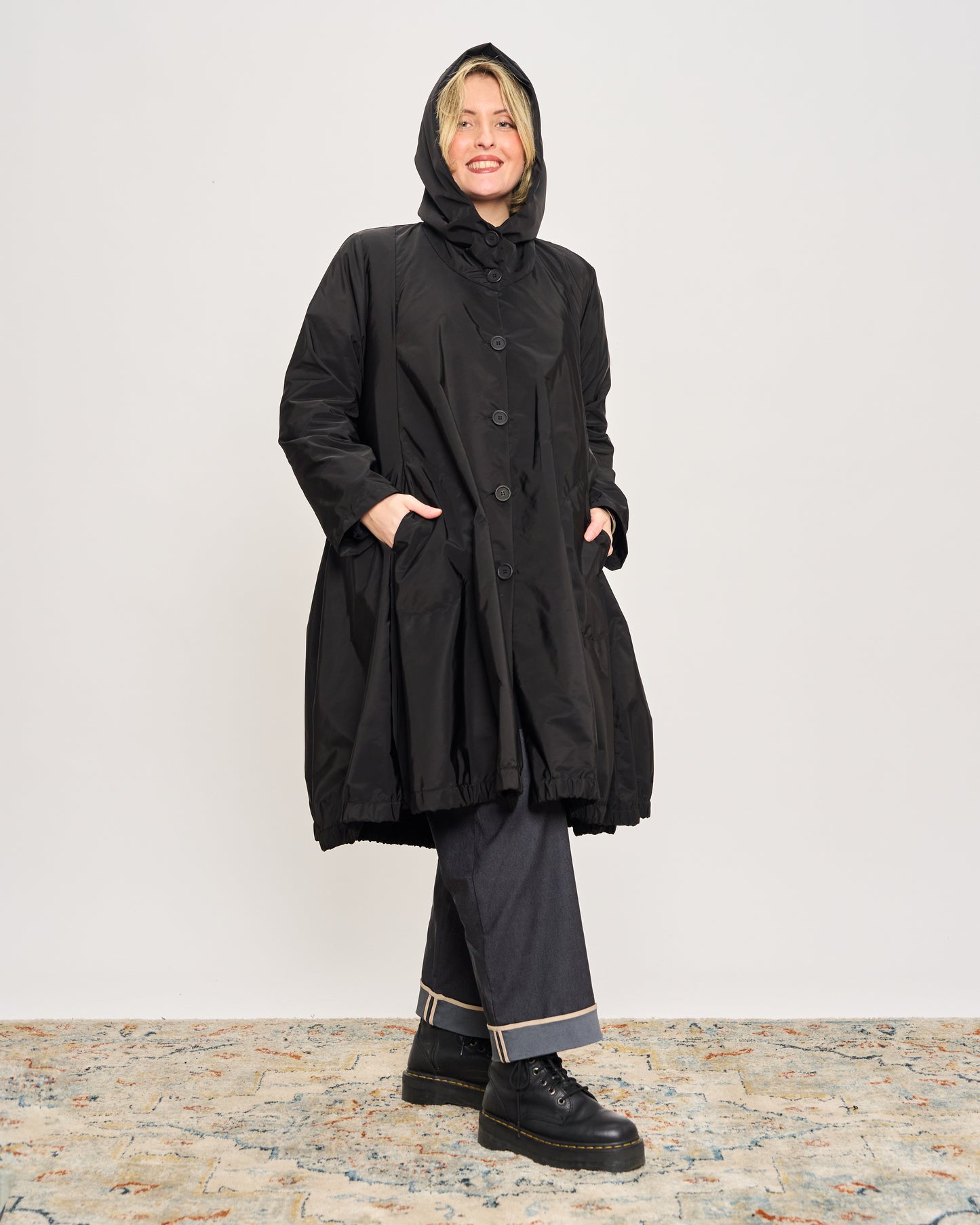 Impermeabile Stropicciato a Ruota