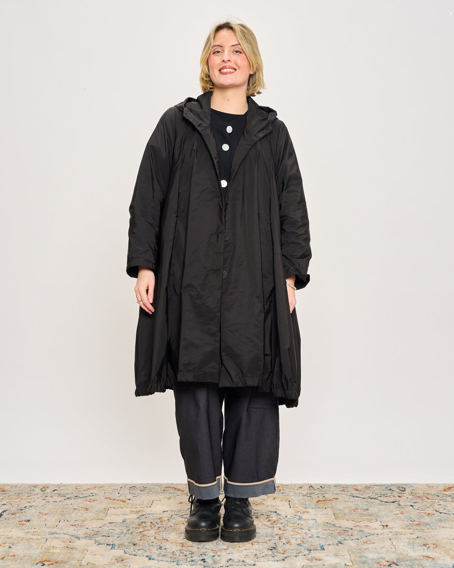 Impermeabile Stropicciato a Ruota