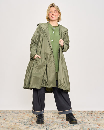 Impermeabile Stropicciato a Ruota