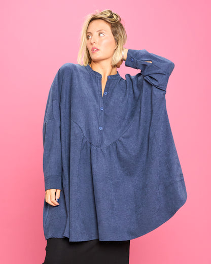 Ruffled Oversized Blouse