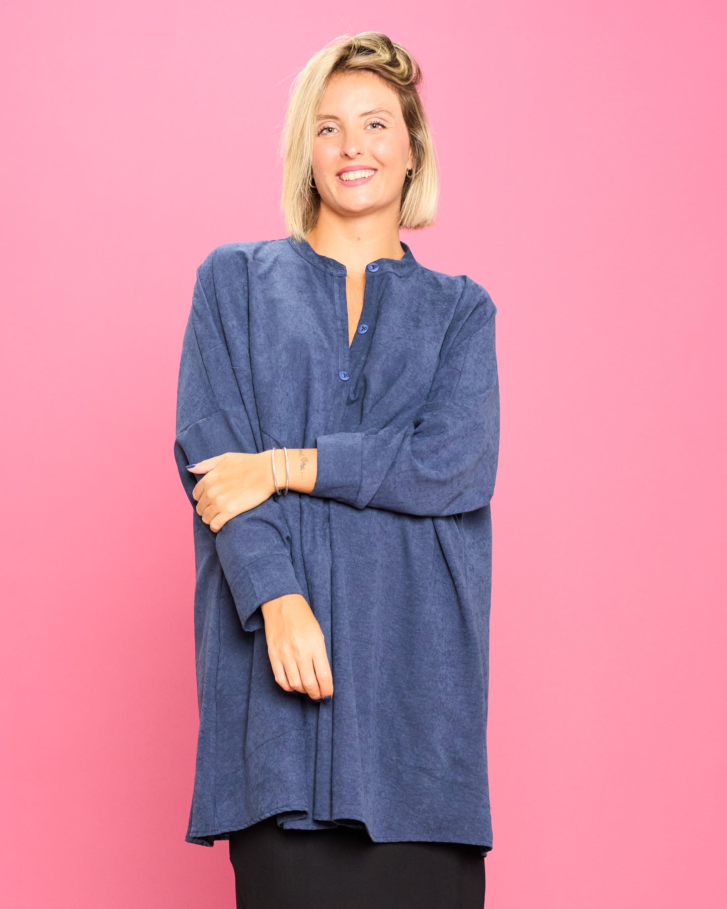 Ruffled Oversized Blouse