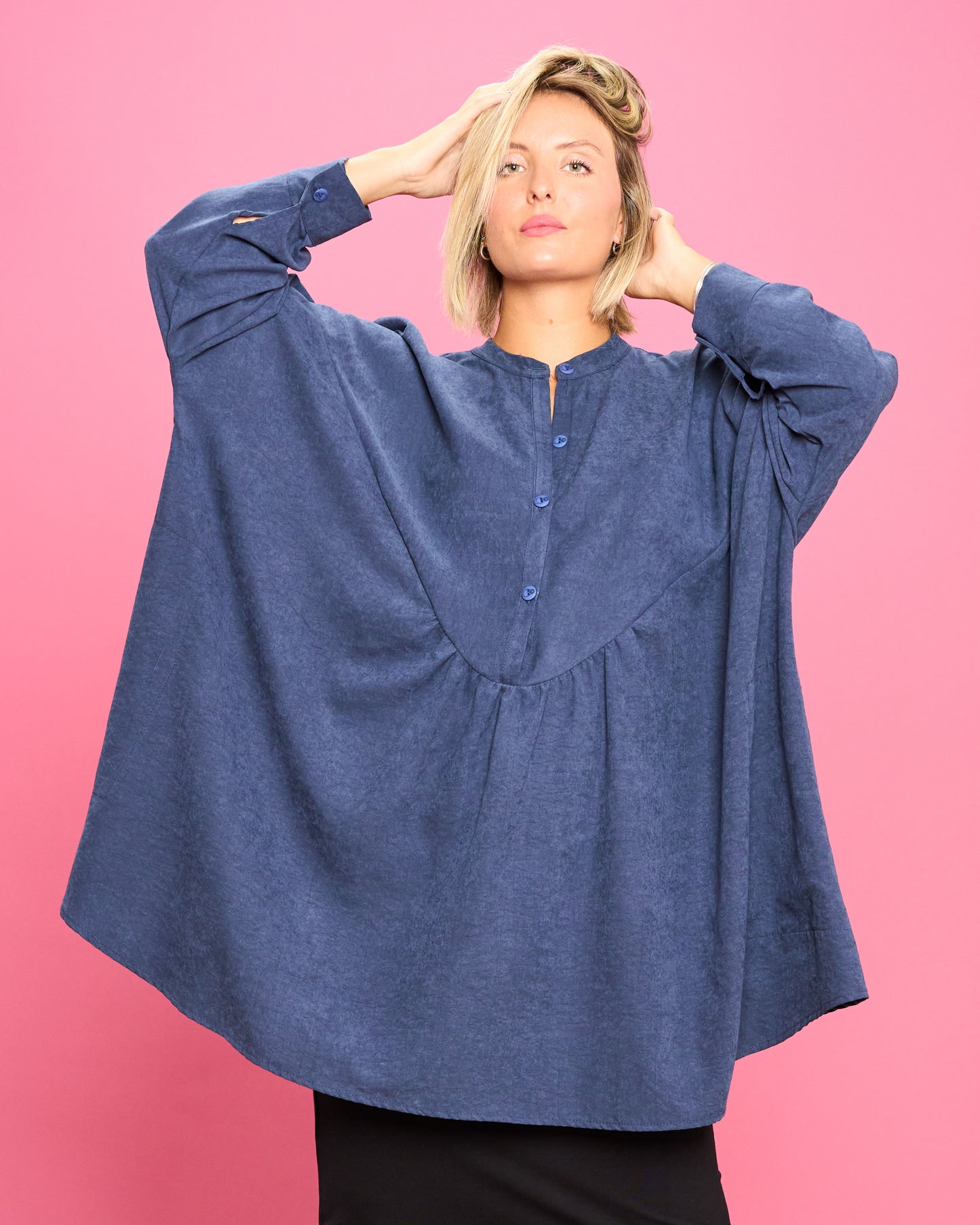 Ruffled Oversized Blouse