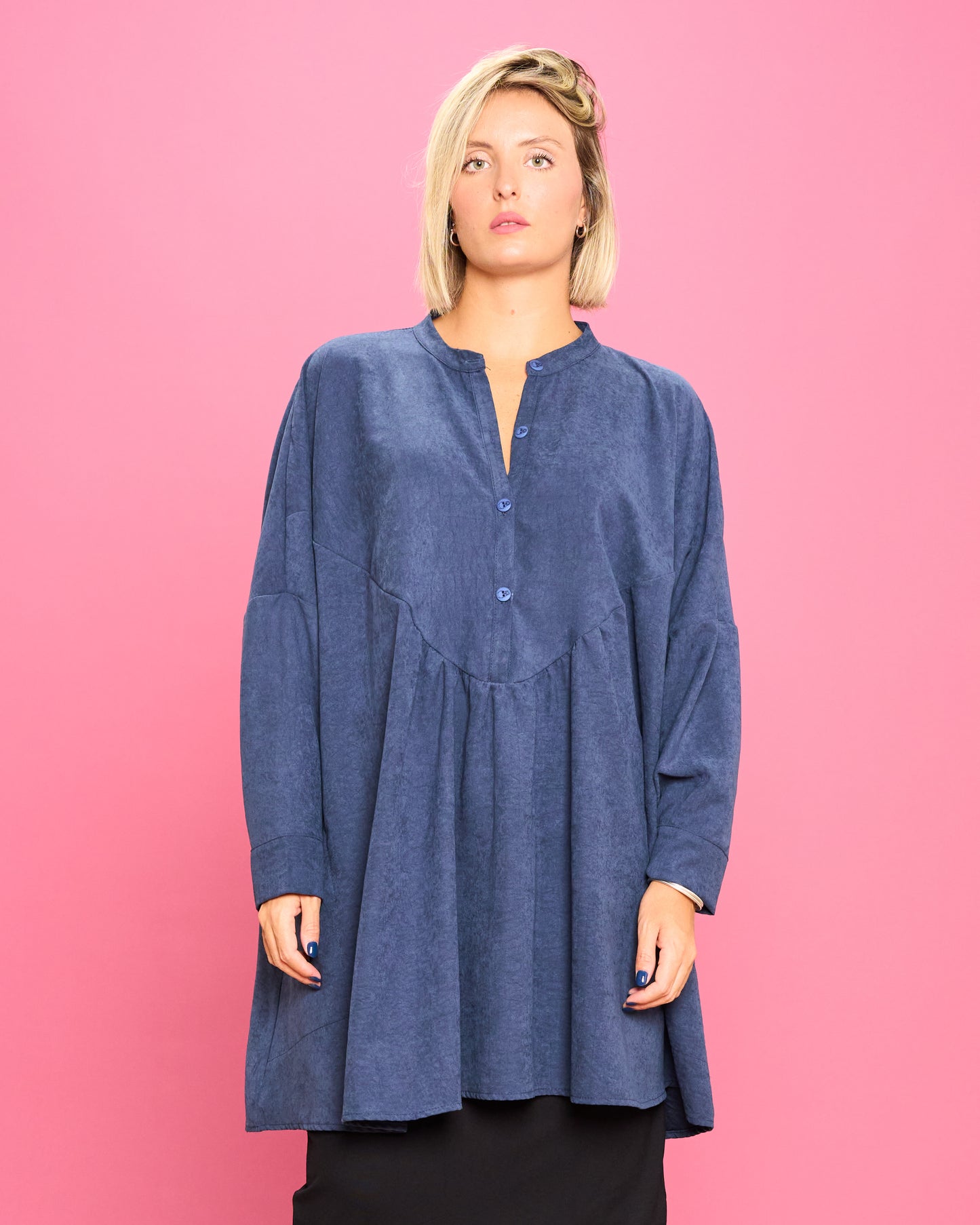 Ruffled Oversized Blouse