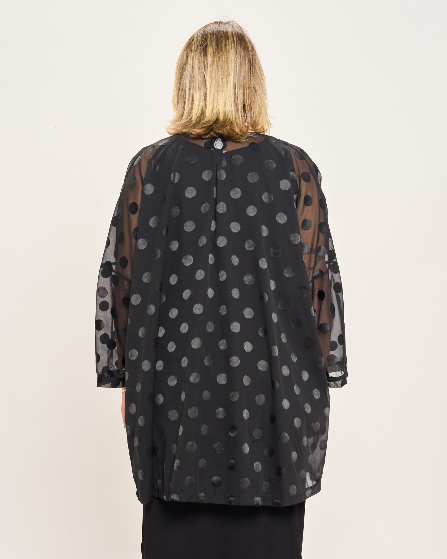 Blusa Over con Ricami Fantasia