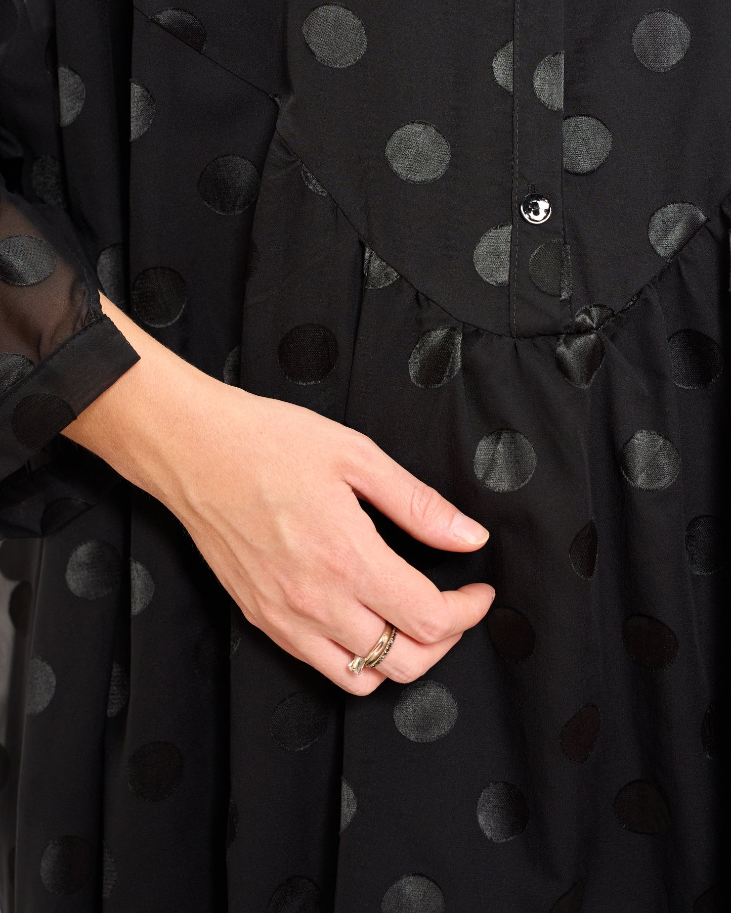 Blusa Over con Ricami Fantasia
