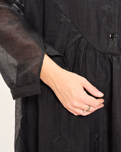 Blusa Over con Ricami Fantasia
